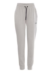 Jogginghose North Bend "Jogginghose NBBraida W", Damen, Gr. 42, N-Gr, grau (drizzle), Obermaterial: 66% Viskose CV. 30% Polyester PES. 4% Elasthan EL., Hosen Jogginghose