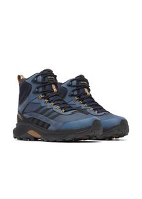 Wanderschuh Merrell "SPEED STRIKE 2 THERMO MID WP", Herren, Gr. 47, Synthetik, blau (thunder), Schuhe Wanderschuh