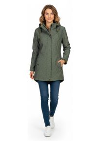 Funktionsjacke ANKERGLUT "Friesennerz Ankerglutschein II Regenmantel, Longjacket", Damen, Gr. 48 (XL), gr&uuml;n (dunkelgr&uuml;n), Fleece, 100% Polyester, regular fit, verstellbar Windstopperb&uuml;ndchen mit Daumenl&ouml;chern,mit Schneefang,mit verstellbarem Klettverschluss, Jacken Funktionsjacke, auch in Gro&szlig;en Gr&ouml;&szlig;en erh&auml;ltlich