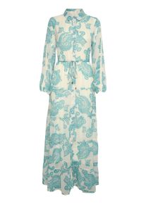 Midikleid Cream "Damen Kleid CRSamira", Damen, Gr. 42, N-Gr, blau (columbia paisley), Obermaterial: 100% Polyester PES., Kleider Midikleid
