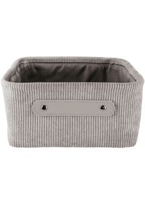Aufbewahrungskorb Kleine Wolke "Bedford", grau (platin), Polyester, Aufbewahrungsboxen, Aufbewahrungskorb