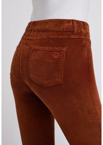 Cordhose WONDERJEANS, Damen, Gr. 36, L&auml;nge 30, braun (cinnamon), Cord, Obermaterial: 79% Baumwolle, 19% Viskose, 2% Elasthan, unifarben, lang, Hosen Cordhose, mit Stretch f&uuml;r eine perfekte Passform