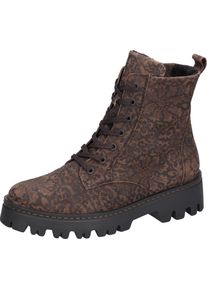 Waldl&auml;ufer Stiefelette WALDL&Auml;UFER "H-London", Damen, Gr. 4,5 (37,5), Textil, braun, Veloursleder, Schuhe Stiefelette, Schn&uuml;rboots, Schn&uuml;rstiefelette, Komfortboots in H-Weite
