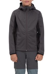 Outdoorjacke McKINLEY "JU.-UNTERJACKE ABE LT B", Jungen, Gr. 152, grau (anthrazit, schwarz nig), Web, Obermaterial: 100% Polyester, Jacken Outdoorjacke, sportlich, aus Polyester, mit Mechanical Stretch, winddicht