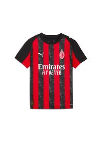 Fu&szlig;balltrikot Puma "ACM HOME JERSEY REPLICA JR", Kinder, Gr. 140, rot (for all time rot, Puma schwarz), Web, Obermaterial: 100% Polyester, gemustert, regular fit normal, Rundhals, Trikots Fu&szlig;balltrikot, f&uuml;r Fu&szlig;ball, Kurzarm, Rundhalsausschnitt, aus Polyester