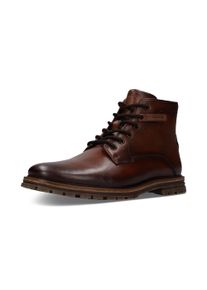 Schn&uuml;rstiefelette Salamander "Speyer Comfort", Herren, Gr. 44, Textil, cognacfarben, Leder, Schuhe Schn&uuml;rstiefelette, Schn&uuml;rboots mit Rei&szlig;verschluss