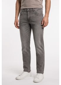 5-Pocket-Jeans, Herren, Gr. 38, L&auml;nge 30, grau used mustache, Denim/Jeans, Obermaterial: 76% Baumwolle, 22% Polyester, 2% Elasthan, Pioneer Authentic Jeans, regular fit lang, Jeans 5-Pocket-Jeans