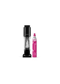 Wassersprudler SodaStream "FRESH Wassersprudler schwarz, Standard Pack", schwarz, B:18,8cm H:44cm T:24cm, Kunststoff, Wassersprudler, Wassersprudler, Kompaktes Einsteigermodell, 1L Kunststoffflasche inklusive