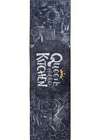 K&uuml;chenl&auml;ufer Sehrazat "CAIMAS 3016", grau (multicolor), B:50cm H:6mm L:180cm, Polyester, Teppiche, K&uuml;chenl&auml;ufer, Bedruckt
