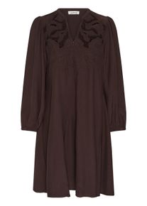 Midikleid Soaked in Luxury "Damen Kleid SLLantana", Damen, Gr. L, N-Gr, braun (mole'), Obermaterial: 100% Viskose CV., Kleider Midikleid