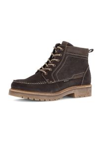 Schn&uuml;rboots Pius Gabor, Herren, Gr. 10,5 (45), w&auml;rmend, braun (mokka), Nubukleder, Schuhe Schn&uuml;rboots, Herbstboots, Outdoorschuh mit Innenrei&szlig;verschluss, G-Weite