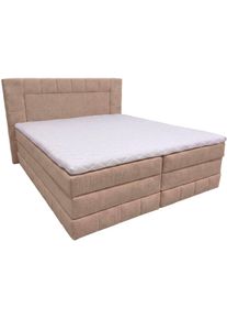 Boxbett OTTO HOME "PHILLIPA inkl. Bettkasten, LED optional, Breite: 140 oder 180 cm", cappuccino, B:155cm L:210cm, Holz teilmassiv, Holzwerkstoff, Spanplatte, Komplettbetten, Boxbett, inkl. Kaltschaum-Topper, in verschiedenen Farben erh&auml;ltlich