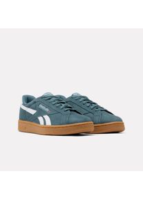 Sneaker Reebok CLASSIC "CLUB C GROUNDS UK", Herren, Gr. 48,5, blau (midnighttide, midnighttide, ftwrwei&szlig;), Leder, Synthetik, Schuhe Sneaker