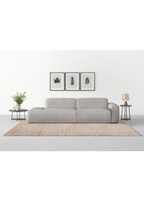 Big-Sofa Trendmanufaktur "Braga 277 cm, hochwertiger Kaltschaum, Megasofa Japandi-Stil", silber, B:277cm H:72cm T:107cm, 92% Polyester, 8% Nylon, Sofas, Big-Sofa, modernes Big-Sofa, Couch mit hohem Sitzkomfort, 277/72/107 cm (B/H/T)