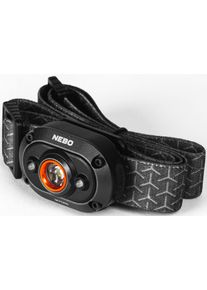 LED Stirnlampe NEBO "NEBO MYCRO", schwarz (grau), H:3cm L:4,7cm T:3,2cm, Aluminium, Mobilleuchten, LED Stirnlampe