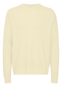 !Solid Strickfleece-Pullover SOLID "Strickpullover SDHami", Herren, Gr. L, gelb (anise flower), Obermaterial: 70% Baumwolle CO. 30% Nylon NY., Pullover Strickfleece-Pullover