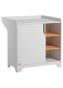 Mid.you , Wei&szlig; , Holzwerkstoff , 2 F&auml;cher , 88.5x89.5x75-44 cm ,