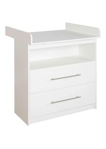 Roba , Wei&szlig; , Holzwerkstoff , 2 Schublade(n) Schubladen , 88.5x100.5x75 cm ,