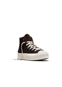 Sneaker Converse "Chuck Taylor All Star Lift", Damen, Gr. 41, Synthetik, fresh brew, egret, schwarz, Leder, Schuhe Sneaker, gef&uuml;ttert