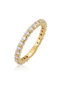 Silberring Elli "Ring Memoire Eternity Zirkonia Funkelnd 925 Silber" Gr. 56, wei&szlig;, Fingerringe, Damen, 56, Silber 925 (Sterlingsilber), Silberring