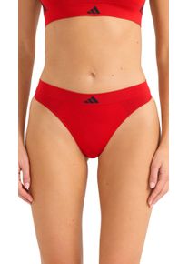 Tanga adidas Sportswear "Sport Active Micro Stretch Seamless", Damen, Gr. S, rot (543, rot), Single Jersey, Obermaterial: 62% Polyamid, 28% Polyester, 10% Elasthan, k&ouml;rpernah, Unterhosen Tanga