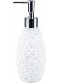 Seifenspender Kleine Wolke "&raquo; Moon&laquo;", wei&szlig;, B:7,6cm H:20,5cm L:7,6cm T:7,6cm, Polyresin (Kunststein), Dosierspender, Seifenspender, wasserfest und rostfrei