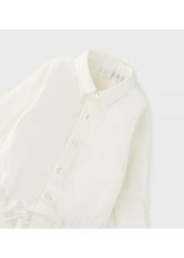 Businessshirt IDO "BABY BOY LONG SLEEVE SHIRT", Jungen, Gr. 92, sanftes wei&szlig;, 98% Baumwolle, 2% Elastan, Shirts Businessshirt
