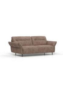 Schlafsofa Egoitaliano "EGO FLY, Made in Italy-Designsofa mit Dauerschlaffunktion,Breite 203cm", braun (schlammfarbe), B:203cm H:90cm T:105cm, 100% Polyester, Sofas, Schlafsofa, Schlafsofa aus Luxus-Microfaser mit verstellbaren Armlehnen