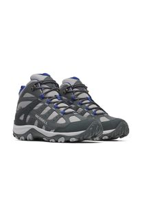 Wanderschuh Merrell "ACCENTOR 4 SPORT MID GORE-TEX", Herren, Gr. 47, Synthetik, grau (alloy), Leder, Schuhe Wanderschuh, wasserdicht dank Gore-Tex Membrane