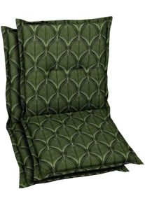 Sitzauflage GO-DE, gr&uuml;n, B:50cm H:7cm T:100cm, Baumwolle, Polyester, Polyurethan, Polsterauflagen, Sitzauflage, Ma&szlig;e ca.: 50 cm x 100 cm x 7 cm