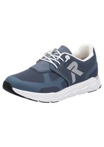 Slip-On Sneaker Rieker "Preston", Damen, Gr. 40, Textil, blau, Nubuklederimitat, Textil, Schuhe Slip-On Sneaker, Freizeitschuh, Halbschuh, Schlupfschuh mit Gummizug