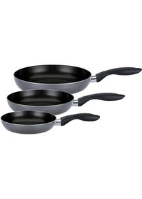 Pfannen-Set GSW "Bratfit", grau, &Oslash;:28cm, Pfannen, Pfannen-Set, mehrfache, pflegeleichte Antihaft-Versiegelung