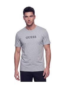 T-Shirt Guess "TEE CN LOGO 3PACK", Herren, Gr. L, grau wei&szlig; schwarz com, Single Jersey, Obermaterial: 100% Baumwolle, bedruckt, unifarben, h&uuml;ftbedeckend, Rundhals, abgesteppte Kante, Shirts T-Shirt, aus Baumwolle