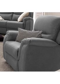 Relaxsessel OTTO HOME "Diana, TV-Sessel mit Relax- und Liegefunktion, Luxusmicrofaser-Bezug", grau (dunkelgrau), B:95cm H:102cm T:97cm, Luxus-Microfaser (100% Polyester), Sessel, Relaxsessel, mit Relaxfunktion und Federkern, hohe Belastbarkeit