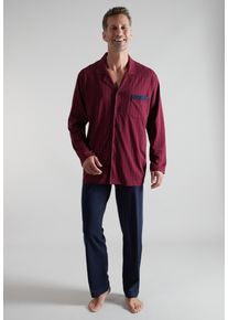 G&ouml;tzburg Pyjama G&Ouml;TZBURG, Herren, Gr. 58, rot, mittel, allover, Single Jersey, Obermaterial: 100% Baumwolle, Homewear-Sets Pyjama