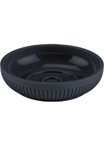 Seifenschale KLEINE WOLKE "Scout", schwarz (navy), B:11,5cm H:2,8cm T:11,5cm, ABS-Kunststoff, Seifenhalter, Seifenschale