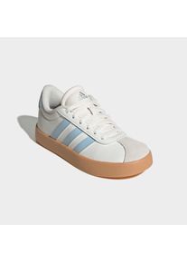 Sneaker adidas Sportswear "VL COURT 3.0", M&auml;dchen, Gr. 34, core wei&szlig;, ice blau, gum 3, Leder, Synthetik, Schuhe Sneaker, inspiriert vom Design des adidas samba
