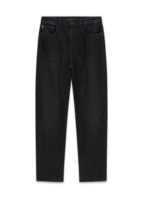 Mom-Jeans Guess "NEW MOM", Damen, Gr. 29, L&auml;nge 31, true schwarz used, Denim/Jeans, Obermaterial: 99% Baumwolle, 1% Elasthan, unifarben, mom fit lang, Jeans Mom-Jeans, aus Baumwollmix mit Stretch