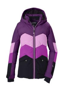 Skijacke Killtec "KSW 195 GRLS SKI JCKT", M&auml;dchen, Gr. 164, lila (pflaume), Obermaterial: 100% Polyester.Futter: 100% Polyester.F&uuml;llung: 100% Polyester, Jacken Skijacke, Winddichte, wasserabweisende Kinder-Ski-Steppjacke mit Schneefang
