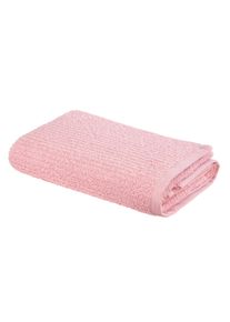 Handtuch OTTO HOME "Riva, 50x100, Premium Handt&uuml;cher, 500 gr/m&sup2;", wei&szlig; (ros&eacute;), B:50cm L:100cm, Webfrottier, Obermaterial: 100% Baumwolle, Handt&uuml;cher, Handtuch, Hoch-Tief-Struktur, Streifen, weich, 5 Jahre Garantie