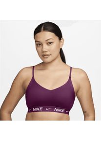 Sport-BH Nike "W NK DF INDY LGT SPT BRA", Damen, Gr. S, N-Gr, true berry, Obermaterial: 79% Polyester, 21% Elasthan, BHs Sport-BH, ohne B&uuml;gel, mit Polstern, atmungsaktiv, schnell trocknend