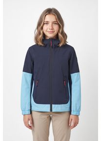 Funktionsjacke Icepeak "M SOFTSHELLJACKE KALKASKA", Kinder, Gr. 164, blau (dunkelblau), Softshell, Obermaterial: 100% Polyester. Futter: 100% Polyester, hoch geschlossener Ausschnitt, verstellbar, Jacken Funktionsjacke, Hoher Kragen, atmungsaktiv, schnelltrocknend, wasserabweisend