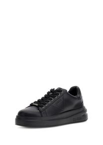 Sneaker Guess "ELBINA", Damen, Gr. 36, Synthetik Textil, schwarz, Leder, Schuhe Sneaker, Freizeitschuh, Halbschuh, Schn&uuml;rschuh aus Leder