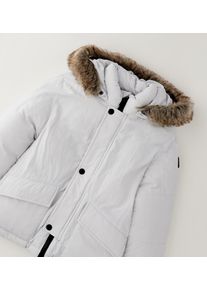 Outdoorjacke sarabanda "BABY BOY JACKET", Jungen, Gr. 128, wei&szlig; (grau), 100% Polyamid, Jacken Outdoorjacke