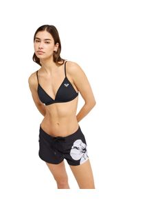 Badeshorts Roxy "To Dye For 3", Damen, Gr. XL, US-Gr&ouml;&szlig;en, anthrazit, Polyester, Badehosen Badeshorts