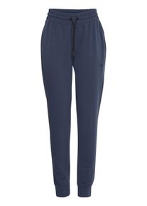 Jogginghose North Bend "Jogginghose NBBraida W", Damen, Gr. 42, N-Gr, blau (blau nights), Obermaterial: 66% Viskose CV. 30% Polyester PES. 4% Elasthan EL., Hosen Jogginghose