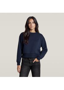 G-Star Raw Sweatshirt G-STAR "Relaxed sweat wmn", Damen, Gr. M, osaka blau, Sweatware, Obermaterial: 55% Baumwolle, 45% Polyester, unifarben, relaxed fit h&uuml;ftlang, Rundhals, Rippb&uuml;ndchen, Sweatshirts Sweatshirt, aus Baumwoll-Mix, Logostickerei