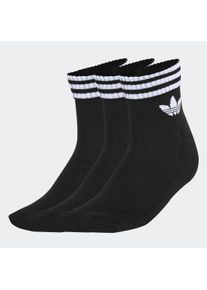 Sportsocken adidas originals "3-STREIFEN ANKLE, 3 PAAR", Herren, Gr. S (37/39), Sockengr&ouml;&szlig;e, schwarz (schwarz, schwarz, schwarz), Obermaterial: 78% Baumwolle, 19% Polyester, 2% Elasthan, 1% sonstige Fasern, Socken Sportsocken, kn&ouml;chellange Passform, f&uuml;r Erwachsene