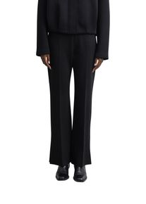 Stoffhose comma, Damen, Gr. 38, N-Gr, schwarz, Web, Obermaterial: 68% Viskose, 27% Polyamid, 5% Elasthan, unifarben, lang, Hosen Stoffhose, mit Bundfalte und Gummizug / Viskose-Stretch