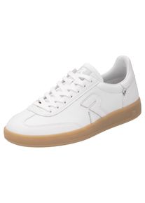 Sneaker Rieker "San Diego Swing2GO", Damen, Gr. 45, Synthetik Textil, wei&szlig;, Leder, Schuhe Sneaker, Retro-Sneaker, Freizeitschuh, Halbschuh mit herausnehmbarem Fu&szlig;bett